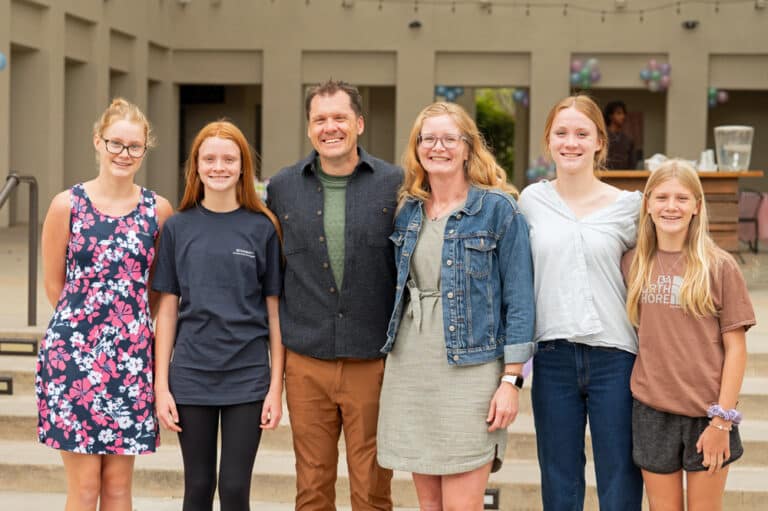 Pastor Brett Sanner with his family
